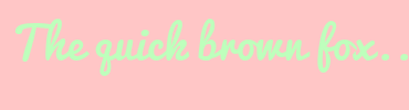 Image with Font Color BEFFBC and Background Color FFC6C6
